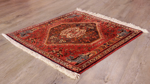 Handmade Persian Qashqai square - 309212