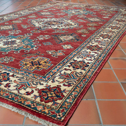 Handmade fine Afghan Kazak rug - 309228