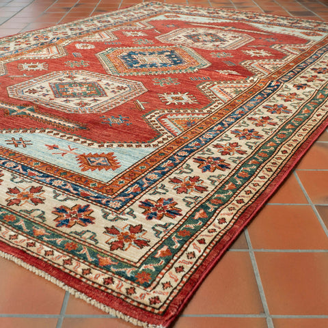 Handmade fine Afghan Kazak rug - 309229