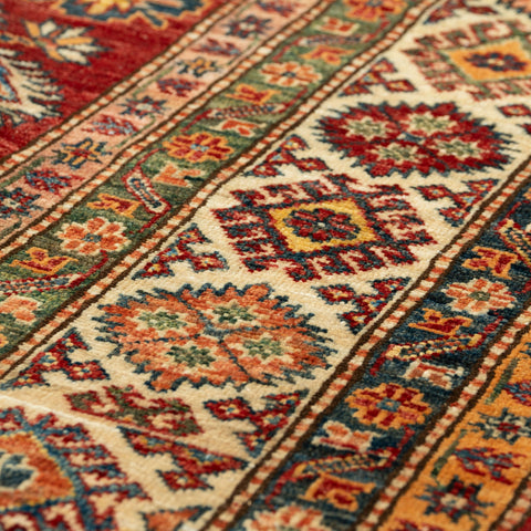 Handmade fine Afghan Kazak carpet - 309236