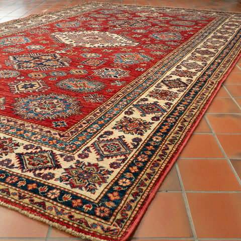 Handmade fine Afghan Kazak carpet - 309243