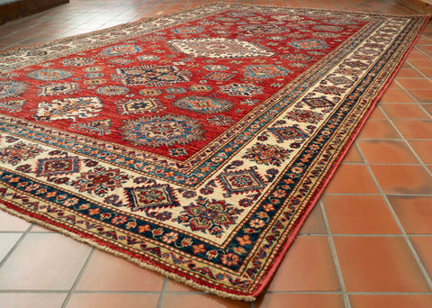 Handmade fine Afghan Kazak carpet - 309243