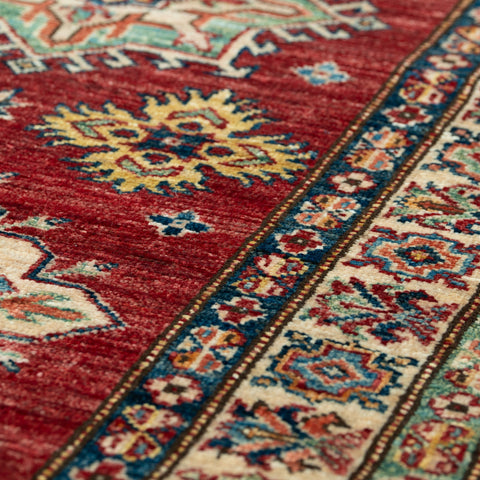 Handmade fine Afghan Kazak runner - 309252