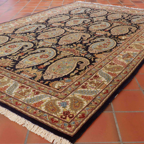 Handmade fine Persian Qum rug - 309277