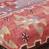 Small handmade Turkish kilim stool - 309331