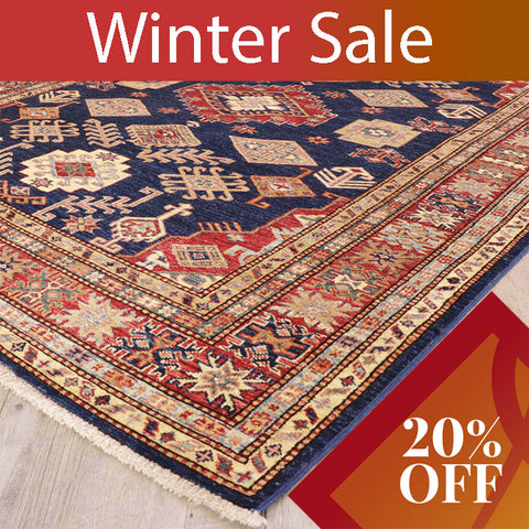 Handmade fine Afghan Kazak rug - 30925362