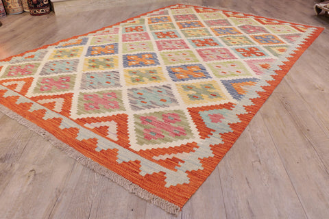 Handmade Afghan Kilim - 309395