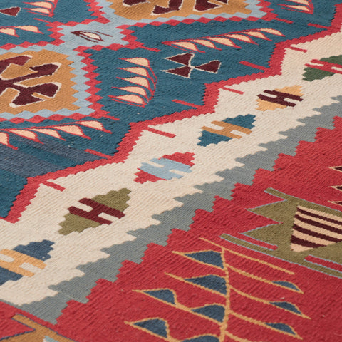 Handmade Fine Turkish Seccade Kilim rug - 309477