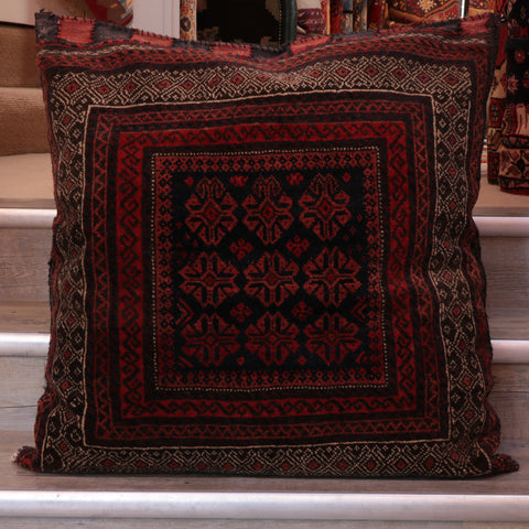 Handmade Oriental Antique nomadic pile cushion - 309488