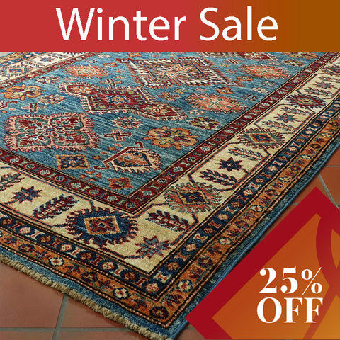 Handmade fine Afghan Kazak rug - 30925656