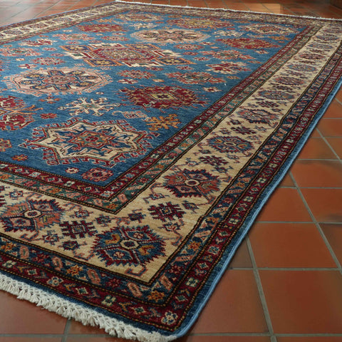 Handmade fine Afghan Kazak carpet - 309657