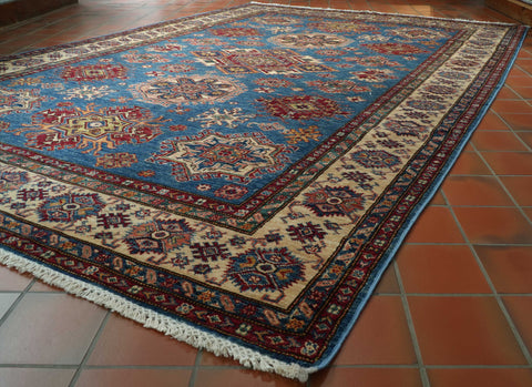 Handmade fine Afghan Kazak carpet - 309657