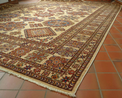 Handmade Afghan Kazak carpet - 309658