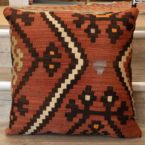 Large Handmade Turkish kilim cushion - 309673-B