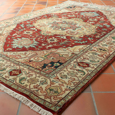 Handmade Indo Serapi rug - 309687