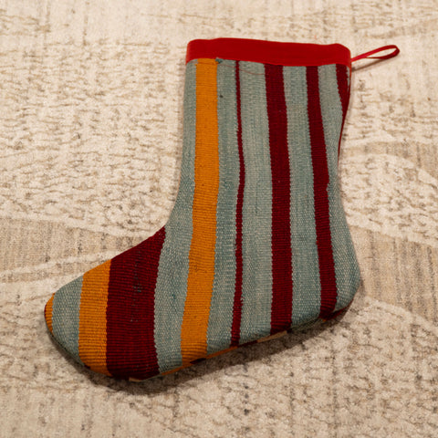 Turkish Kilim Christmas Stocking - 309689c