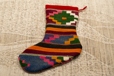 Turkish Kilim Christmas Stocking - 309689g