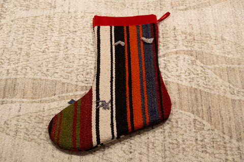 Turkish Kilim Christmas Stocking - 309689h