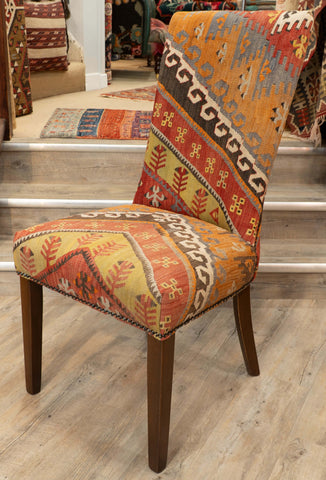 Handmade Turkish kilim Dining Chair - 309764d