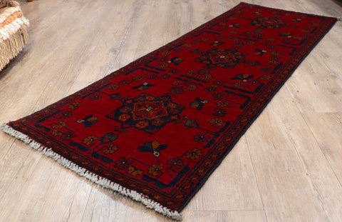 Handmade Afghan Khal Mohammadi short runner - 309788