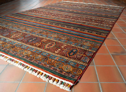 Handmade Afghan Kharjeen rug - 309791