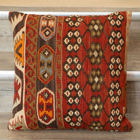 Handmade Vintage Anatolian kilim cushion - 309803j