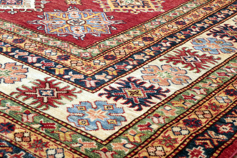 Fine handmade Afghan Kazak carpet - 284953