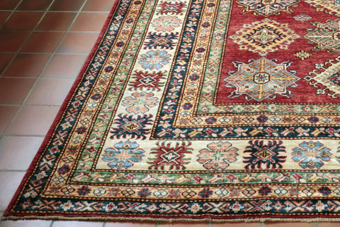 Fine handmade Afghan Kazak carpet - 284953