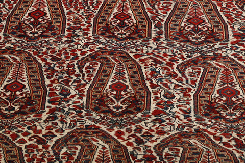 Antique handmade Qashqai rug - 295623