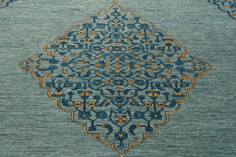 Fine handmade Afghan Modern Ziegler carpet - 306472