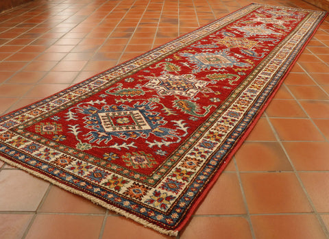 Fine handmade Afghan Kazak runner - 306629