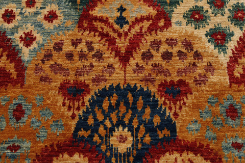 Fine handmade Afghan Ikat runner - 307124