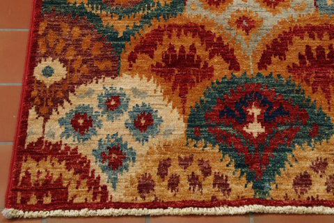 Fine handmade Afghan Ikat runner - 307124