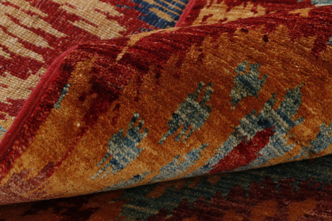 Fine handmade Afghan Ikat runner - 307124