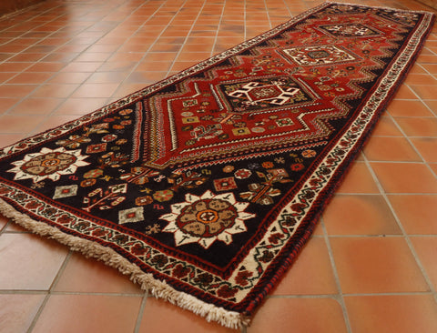 Fine handmade Persian Qashqai runner - 307357