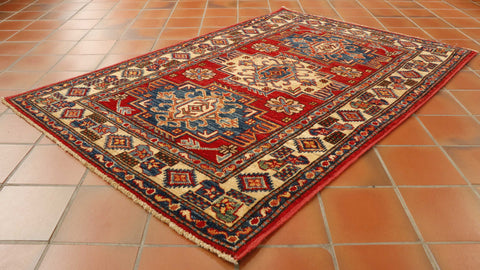 Fine handmade Afghan Kazak rug - 307565