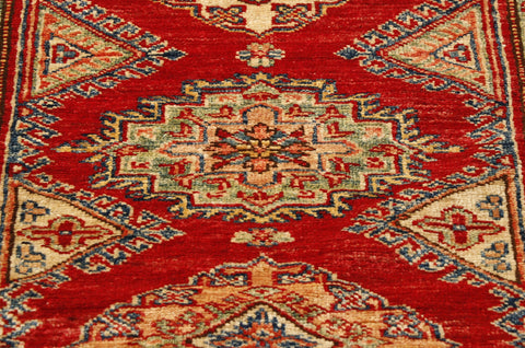 Fine handmade Afghan Kazak runner - 307575