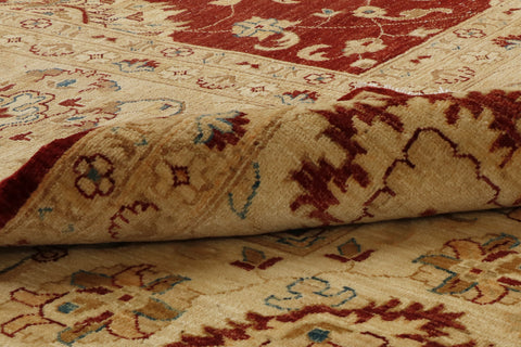 Fine handmade Afghan Ziegler square carpet - 307658