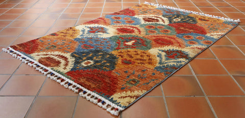 Handmade Afghan Ikat rug - 307762