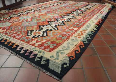 Handmade Afghan Kilim - 307987