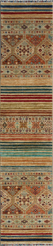 Handmade fine Afghan Samarkand runner - ENR308166