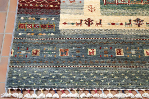 Handmade Afghan Loribaft rug - 308631